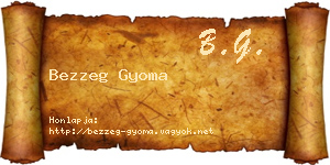 Bezzeg Gyoma névjegykártya